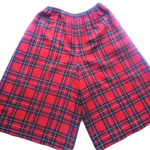 \Vintage Shorts XL Plaid Wool Red Skort Pants - Picture 2 of 3